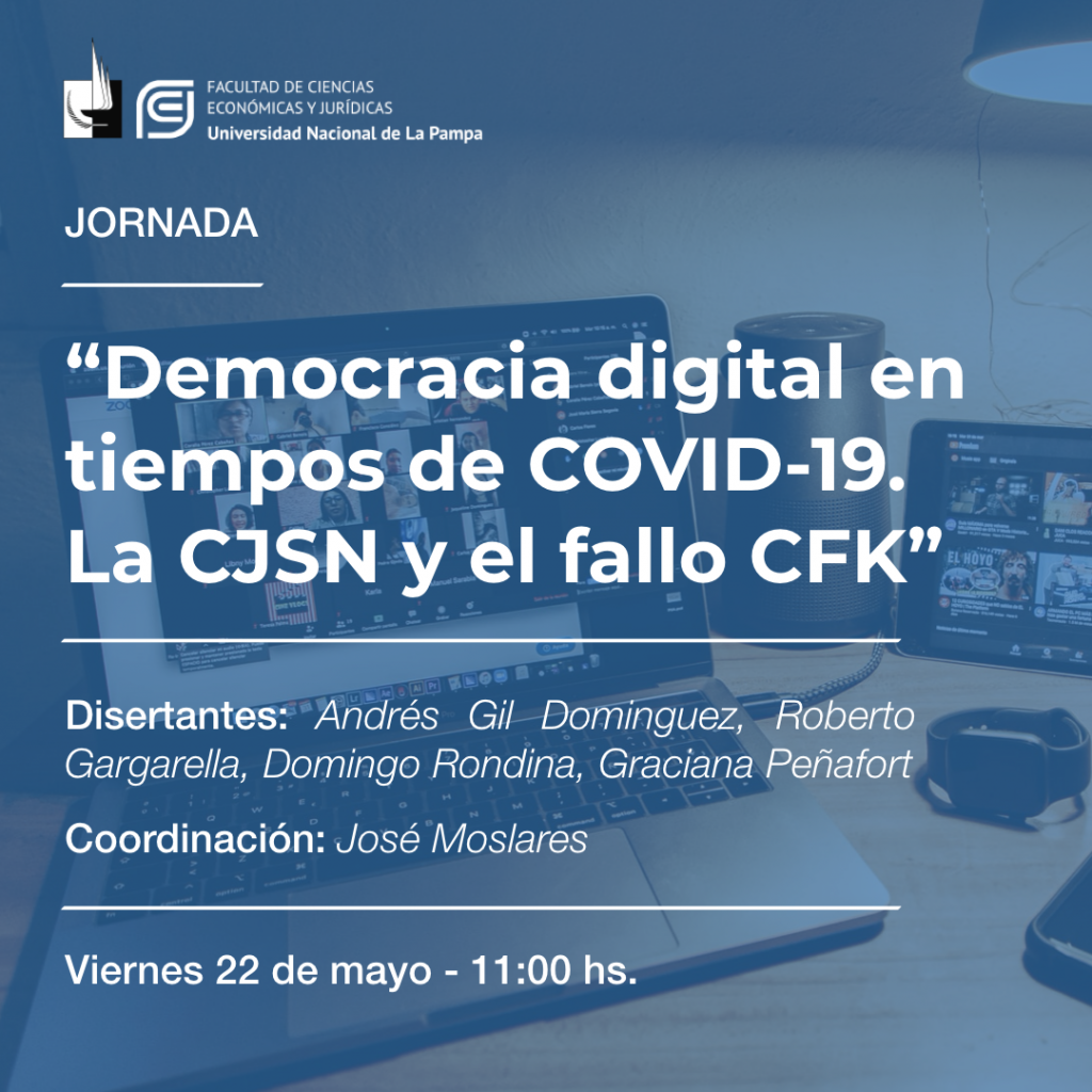 Jornada “Democracia en tiempos de COVID-19. La CJSN y el fallo CFK”