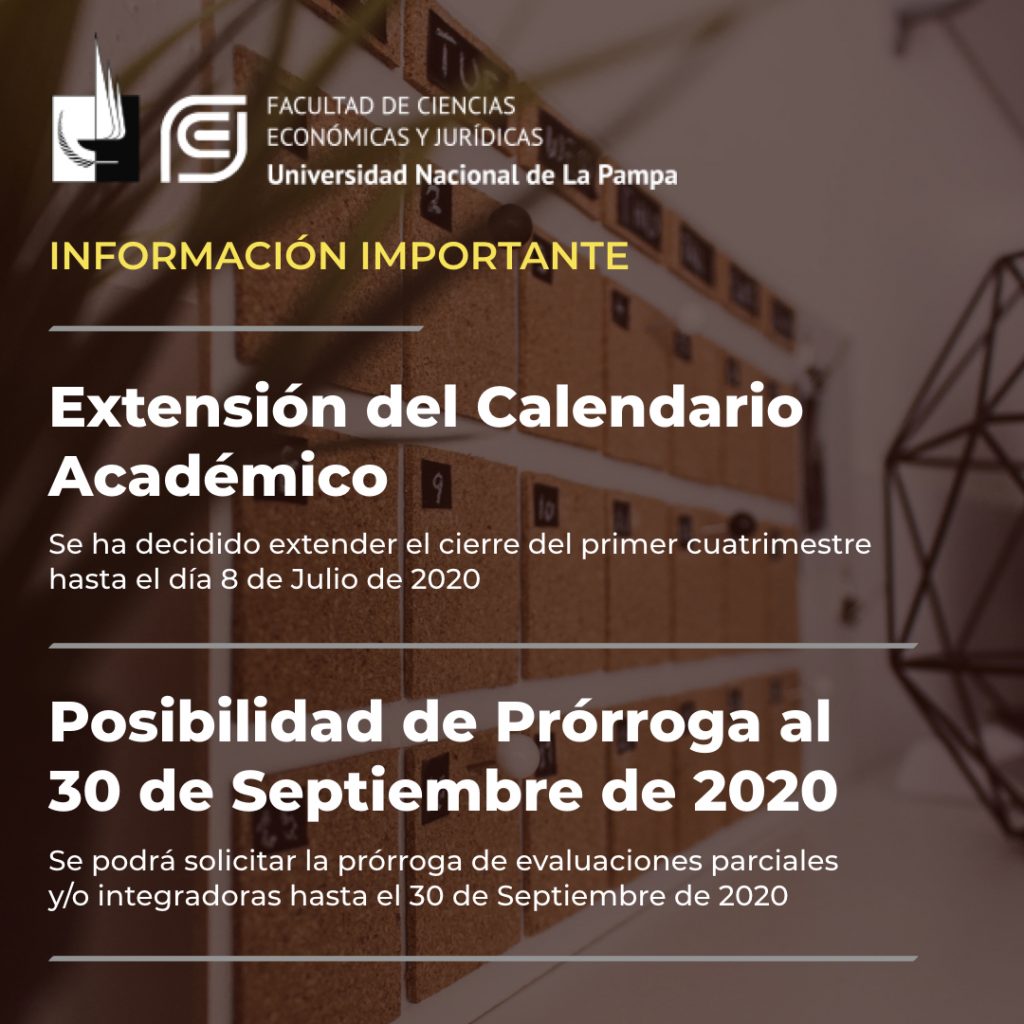 Extensión de Calendario Académico