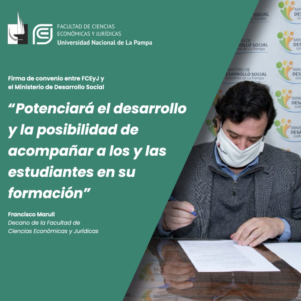 Se firmó convenio con el Ministerio de Desarrollo Social