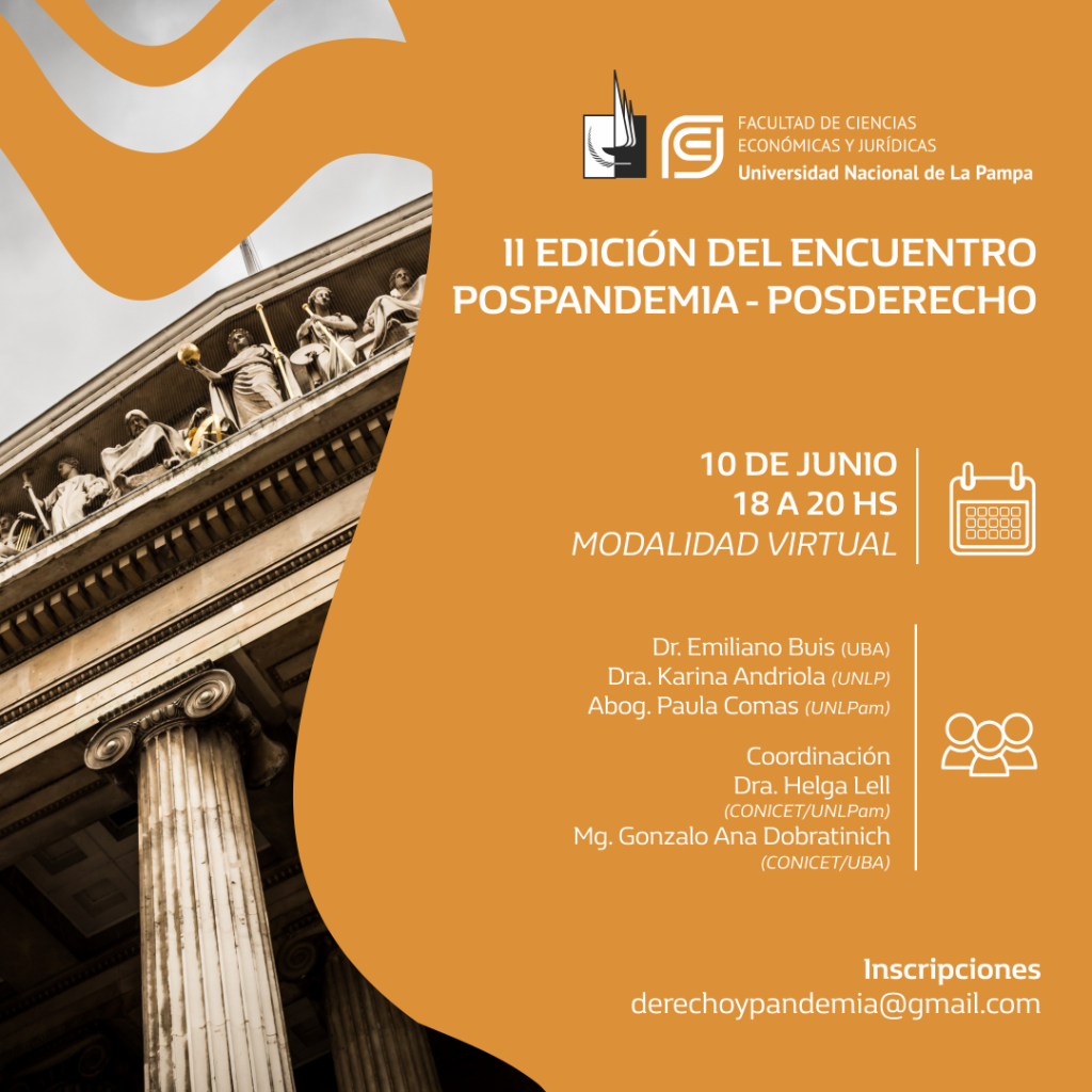 II Edición del Encuentro «Pospandemia-Posderecho»