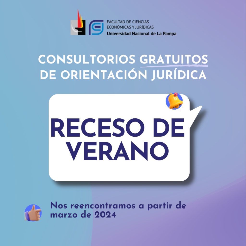 Los Consultorios Gratuitos de Atención Jurídica entraron en receso